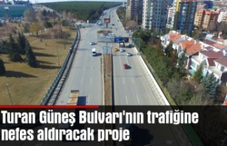 Turan Güneş Bulvarı'nın trafiğine nefes...