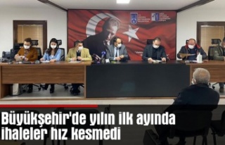 Büyükşehir'de yılın ilk ayında ihaleler...