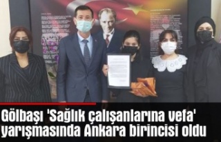 Gölbaşı, 'Sağlık çalışanlarına vefa'...