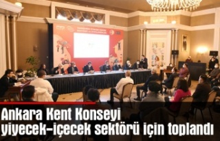 Ankara Kent Konseyi yiyecek-içecek sektörü için...