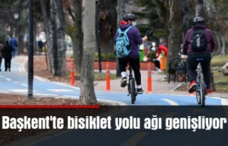 Başkent'te bisiklet yolu ağı genişliyor