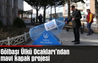 Gölbaşı Ülkü Ocakları'ndan mavi kapak projesi