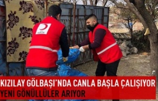 Kızılay Gölbaşı'nda yeni gönüllüleri...