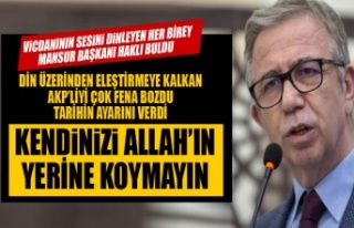 Mansur Yavaş’tan AKP’lilere tarihi ayar: Kendinizi...