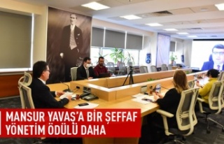 Mansur Yavaş'a bir şeffaf yönetim ödülü...