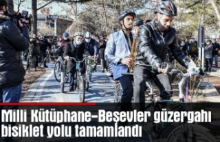 Milli Kütüphane-Beşevler güzergahı bisiklet yolu...