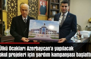 Ülkü Ocakları Azerbaycan'a yapılacak okul...