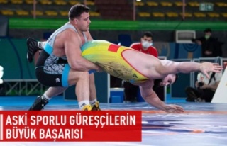 ASKİ sporlu güreşçilerin büyük başarısı