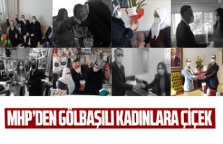 MHP'den Gölbaşılı kadınlara çiçek