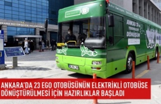 23 otobüsün elektrikli otobüse dönüştürülmesi...