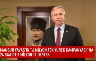 6 Milyon Tek Yürek Kampanyasına 1 milyon destek