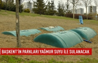 Başkent'in parkları yağmur suyuyla sulanacak