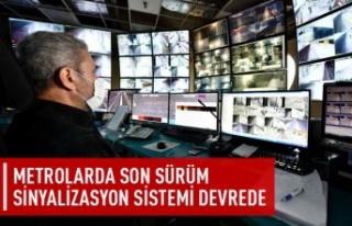 Metrolarda son sürüm sinyalizasyon sistemi devrede