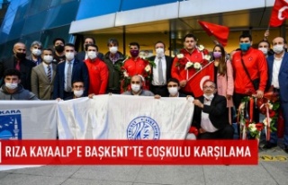 Rıza Kayaalp'e Ankara'da karşılama