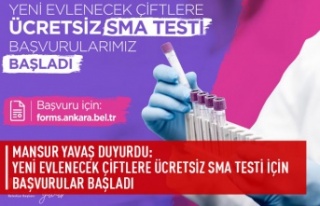 Yeni evlenecek çiftlere ücretsiz SMA başvuruları...