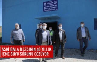 Bala'nın 40 yıllık su sorunu çözülüyor