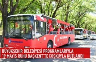 Büyükşehir belediyesi programlarıyla 19 mayıs...