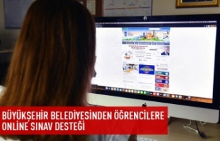 Büyükşehir'den öğrencilere online sınav...