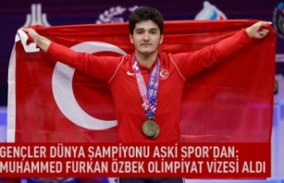 Gençler Dünya şampiyonu Aski spor'dan : Muhammed...