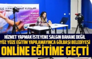 Gölbaşı Belediyesi'nden online kurs hizmeti