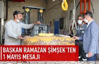 Ramazan Şimşek'ten 1 Mayıs mesajı