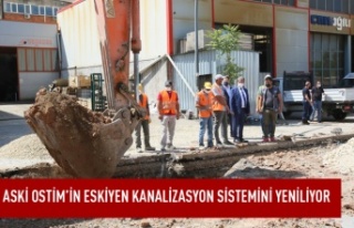 ASKİ Ostim'in eskiyen kanalizasyon sistemini...