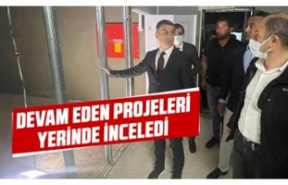 Başkan Şimşek devam eden yatırımları inceledi