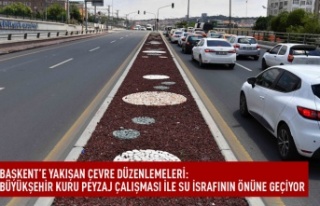 Başkent'te kuru peyzaj dönemi