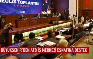 Büyükşehir'den ATB iş merkezi esnafına destek