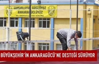 Büyükşehir'in Ankaragücü'ne desteği...