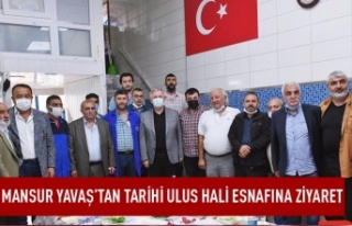 Mansur Yavaş'tan tarihi ulus hali esnafına...