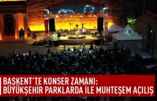 Başkent'te konser zamanı