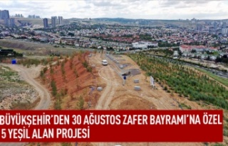 Büyükşehir'den 5 yeni yeşil alan daha