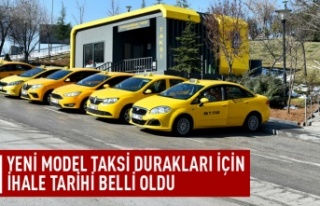 Yeni model taksi durakları için ihale tarihi belli...