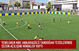 Yenilenen MKE Ankaragücü tandoğan tesislerinde...