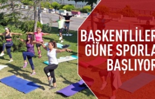 Başkentliler güne parklarda sporla başlıyor