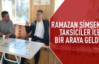 Başkan Ramazan Şimşek’ten Taksicilere Ziyaret