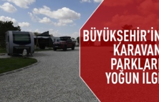 Başkent'in karavan parklarına yoğun ilgi