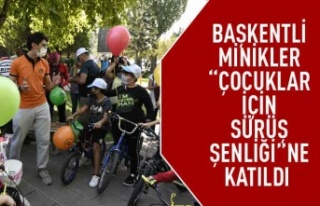 Başkentli minikler "Çocuklar için sürüş...