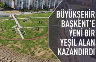 Büyükşehir'den Başkent'te yeni yeşil...