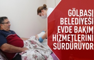 Evde bakım hizmeti Gölbaşıların hizmetine devam...