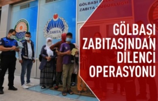 Gölbaşı Belediyesi Zabıtasında dilenci operasyonu