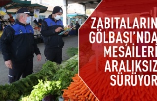 Gölbaşı zabıtası aralıksız çalışıyor