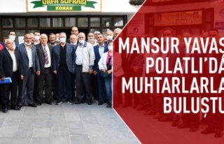 Mansur Yavaş Polatlı'da muhtarlarla buluştu