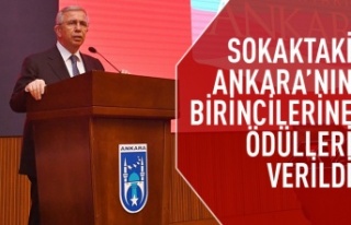 Sokaktaki Ankara'nın kazananların ödülleri...