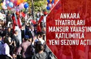 Ankara tiyatroları Mansur Yavaş'ın katılımıyla...