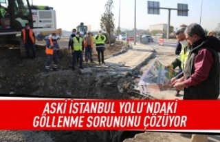 ASKİ İstanbul Yolu'ndaki göllenme sorununu...