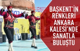 Başkent'in renkleri Ankara Kalesi'nde sanatla...