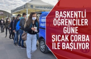 Başkentli öğrenciler güne sıcak çorbayla başlıyor