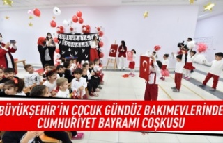 Çocuk gündüz bakımevlerinde Cumhuriyet coşkusu